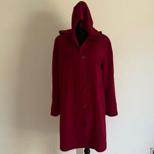 Women’s Winter Fall Gallery Crimson  Outerwear Coat Jacket w Hoodie